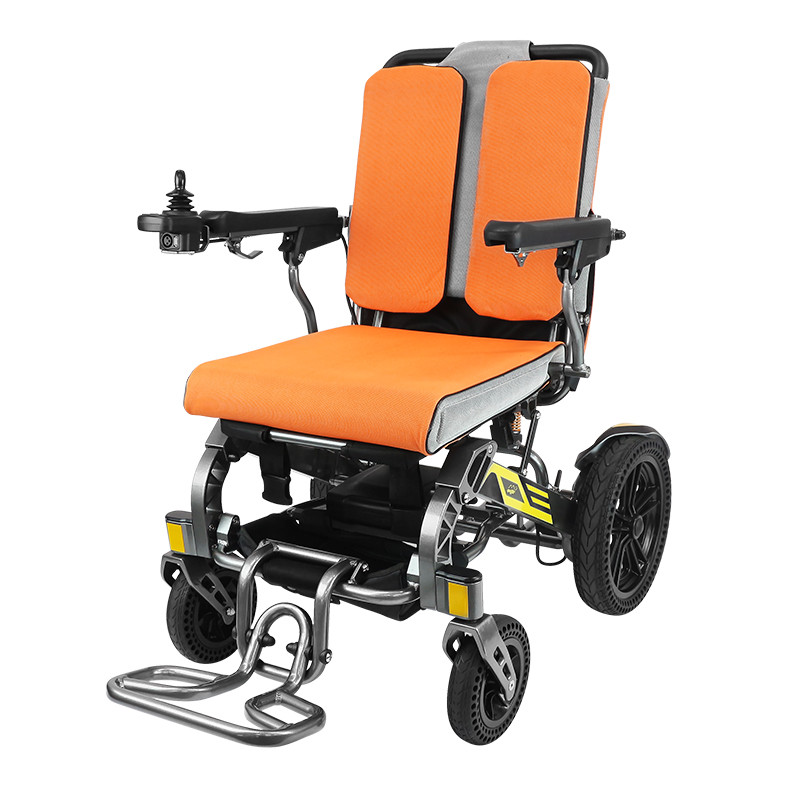 Подсилена лека сгъваема мощност инвалидна количка